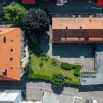 Luftaufnahme der Gewerbeimmobilie Eisenbahnstrasse.